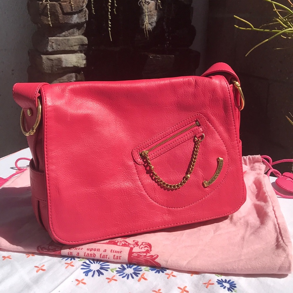Juicy couture Pink Leather Handbag. Brand New
